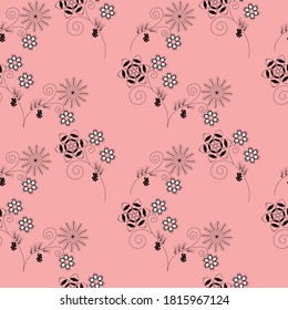 beautiful Botanical floral seamless pattern