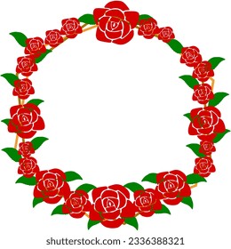 hermoso marco botánico. combinadas de círculo, hojas y flor. apto para invitación de boda, tarjetas, diseño de logotipo, plantilla de carteles, invitación de cumpleaños. Elegante vector de estilo mínimo aislado.