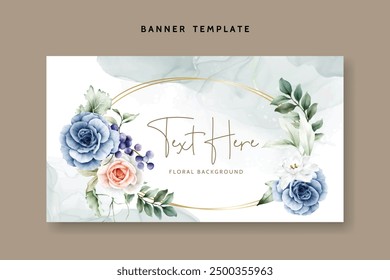 beautiful botanical roses and grape floral background