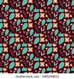 beautiful botanical seamless pattern
