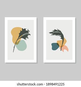 beautiful botanical wall art in the form of foliage