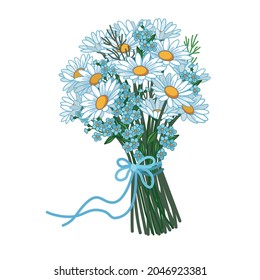 Beautiful bouquet flower. Vector illustration.