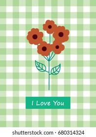 beautiful bouquet greeting card