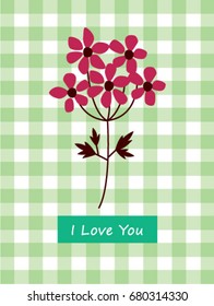 beautiful bouquet greeting card