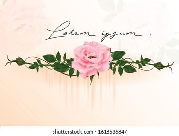beautiful bouquet with pink roses and leaves. Floral arrangement. design greeting card and invitation of the wedding, birthday, Valentine's Day, mother's day and other holiday