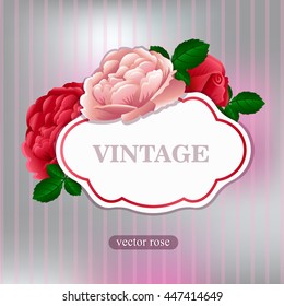 A beautiful bouquet, vintage card