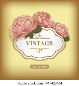 A beautiful bouquet, vintage card