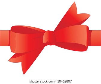 Beautiful bow on a white background,
