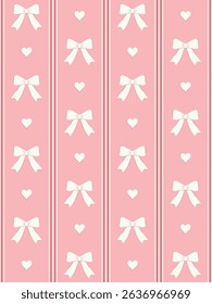 Beautiful bows seamless pattern. Vector illustration.