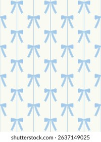 Beautiful bows seamless pattern. Vector illustration.