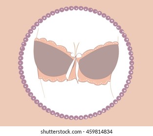 Beautiful bra icon