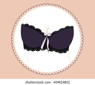 Beautiful bra icon