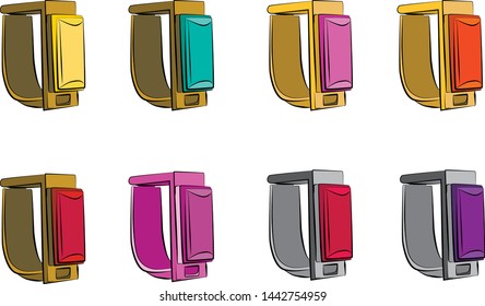 Beautiful bracelet - jewelry set Fashion vector illustration vector  object isolated necklace 