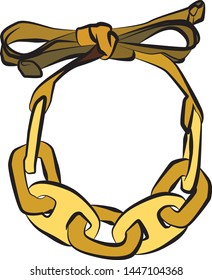 Beautiful bracelet - jewelry set Fashion vector illustration vector  object isolated necklace 