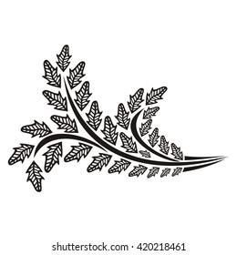 Beautiful branch of tree vector illustration
