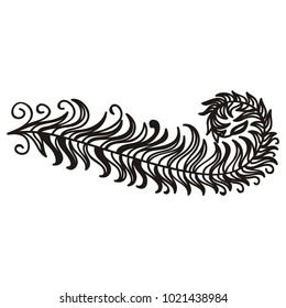 Beautiful branch. Vector illustration