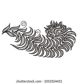 Beautiful branch. Vector illustration