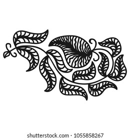 Beautiful branch. Vector illustration