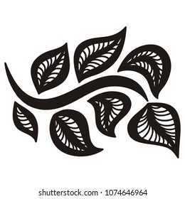 Beautiful branch. Vector illustration