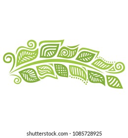Beautiful branch. Vector illustration