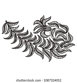 Beautiful branch. Vector illustration