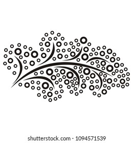 Beautiful branch. Vector illustration