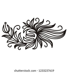 Beautiful branch. Vector illustration