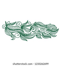 Beautiful branch. Vector illustration