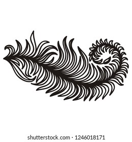 Beautiful branch. Vector illustration