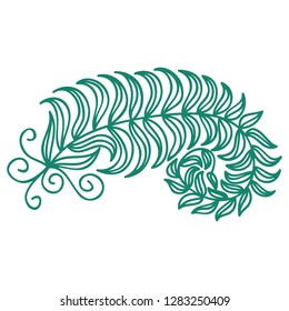 Beautiful branch. Vector illustration