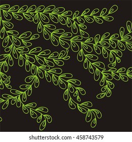 Beautiful branch. Vector illustration.