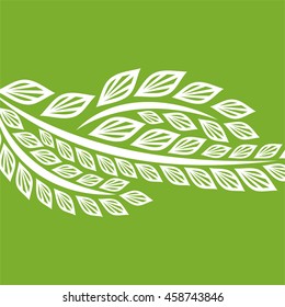 Beautiful branch. Vector illustration.