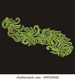 Beautiful branch. Vector illustration.