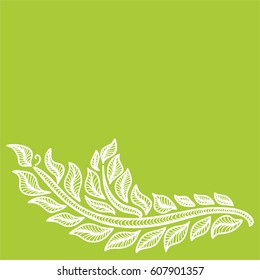 Beautiful branch. Vector illustration.