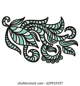Beautiful branch. Vector illustration.
