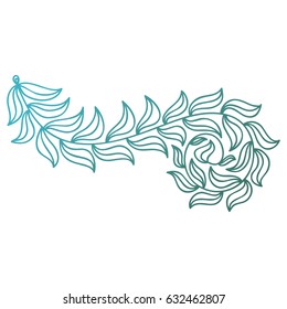 Beautiful branch. Vector illustration.