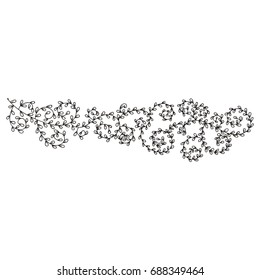 Beautiful branch. Vector illustration.