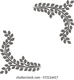 Beautiful branches. Vector illustration.