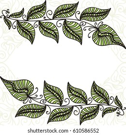 Beautiful branches. Vector illustration.