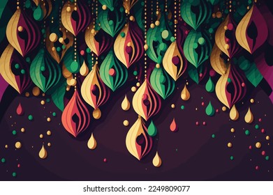 beautiful Brazilian carnival background, illustration.