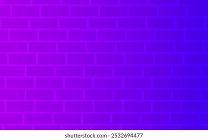 A Beautiful Brick wall background with neon lights 