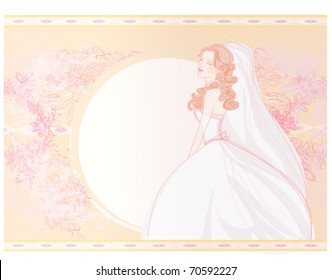 Beautiful  bride  background