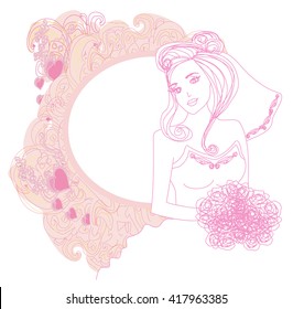 Beautiful bride card 