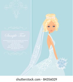 Beautiful bride card