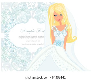 Beautiful bride card