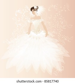Beautiful bride card