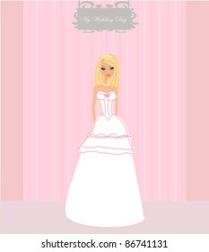 Beautiful bride card