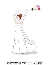 Beautiful Bride illustration