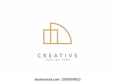 Beautiful Bridge icon or logo design vector template.