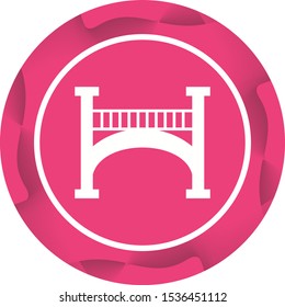 Beautiful Bridge Vector Glyph Icon